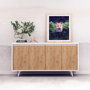 Hanah Home Nossa Consola Roble y Blanco